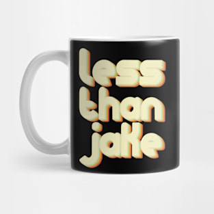 vintage color less than jake Mug